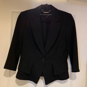 White House Black Market black blazer 3/4 sleeves